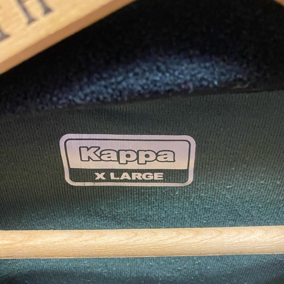 Forest Green Kappa collard sweater. - Picture 3 of 3